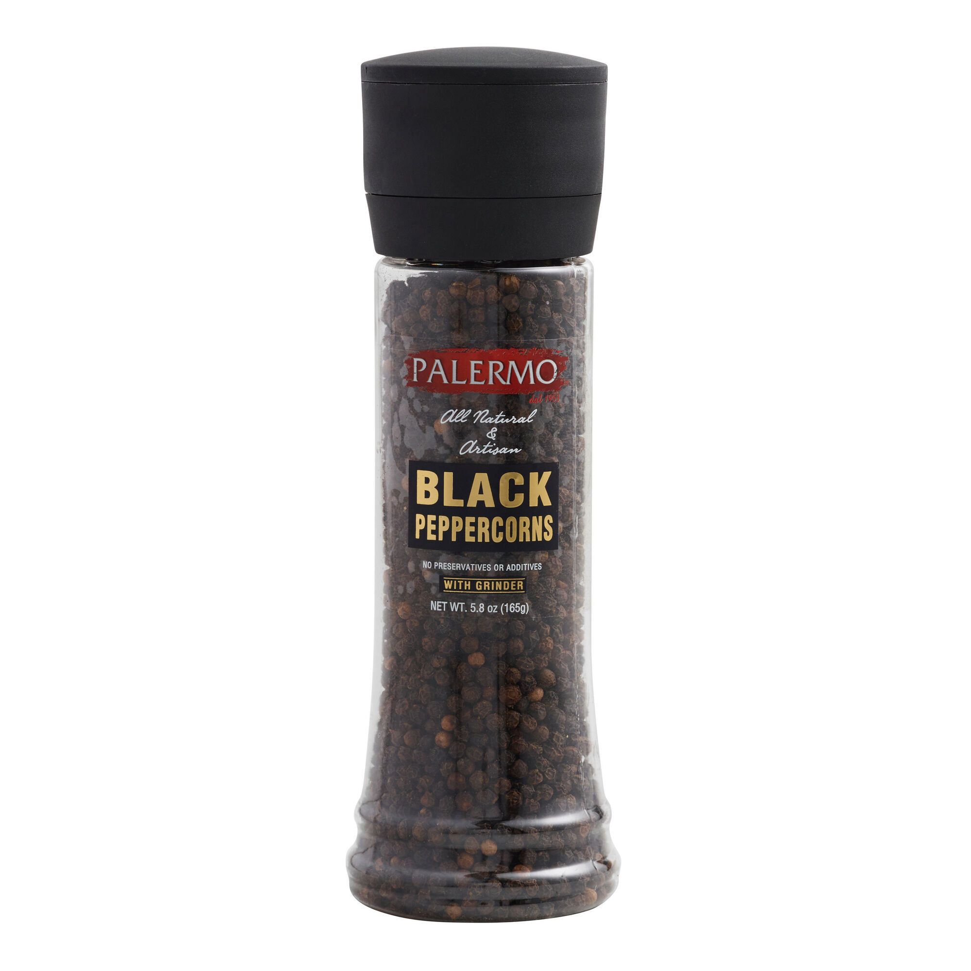 Disposable plastic pepper grinder